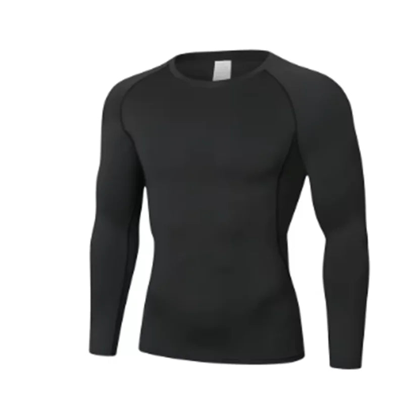 Men's Compression Fitness T-Shirt Quick Dry Running Gym Top - Size Options