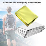 Emergency Thermal Poncho Blanket Lightweight Water Resistant Camping Mat