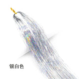 Rainbow Hair Tinsel Kit - Colorful Glitter Extensions for Braiding - 66 Strands