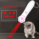 Laser Cat Teasing Stick LED Light Pointer Interactive Pet Toy for Cats & Dogs