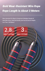 Jump Rope Adjustable Steel Wire Tangle-Free Fitness Workout Equipment