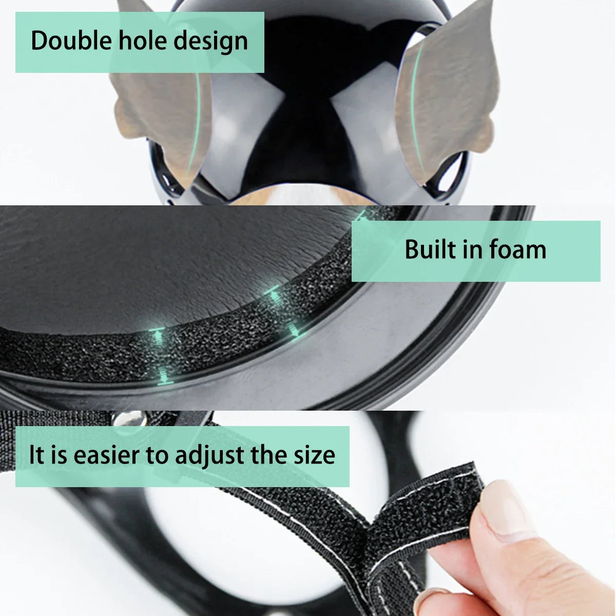Pet Helmet Dog Cat Bicycle Motorcycle Safety Hat for Travel Protection