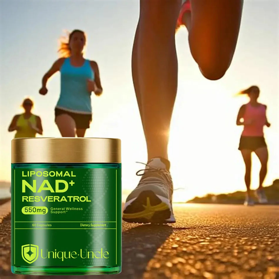 NAD Supplement 500mg - 60 Caps for Brain Function & Cellular Energy Support