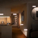 LED Strip Light Motion Sensor Dimmable Rechargeable Night Lighting Bar