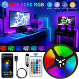 Bluetooth LED Strip Lights 5050 SMD Smart Remote Control Flexible Tape