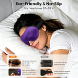 3D Adjustable Sleep Mask for Men and Women, Light Blocking Eye Mask
