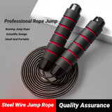 Jump Rope Adjustable Steel Wire Tangle-Free Fitness Workout Equipment