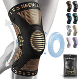 NEENCA Copper Knee Brace with Gel Pad & Stabilizers for Joint Support