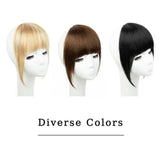 Clip On Bangs Wig for Women - Straight Human Hair Hairpiece