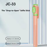 Selfie Stick Tripod 1.7m with Dual Fill Lights & Bluetooth Remote