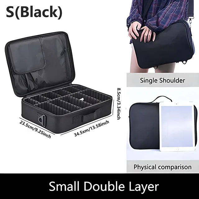 Professional Makeup Case Large Capacity Cosmetic Organizer for Travel