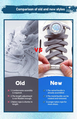 Automatic Flat No Tie Shoelaces with Swivel Buckle for Sneakers Adults Kids