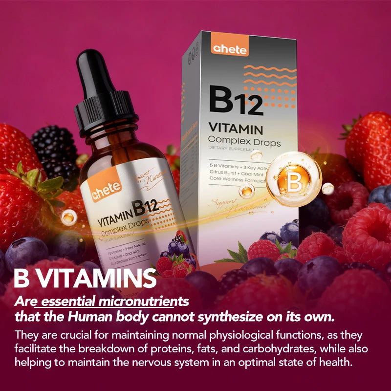 High Potency Liquid Vitamin B12 Drops, 30ml