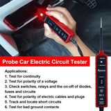 Automotive Electric Circuit Tester with Power Switch for Vehicle Diagnostics