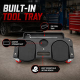 Rolling Knee Protection Pad with 5 Wheels and Tool Tray for Maintenance