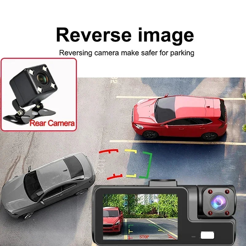 1080P Dash Cam WiFi Front & Rear Camera with Night Vision for Cars