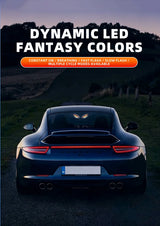Solar Powered Neon Light LED Car Ambient Lamp USB Rechargeable Cool Effect