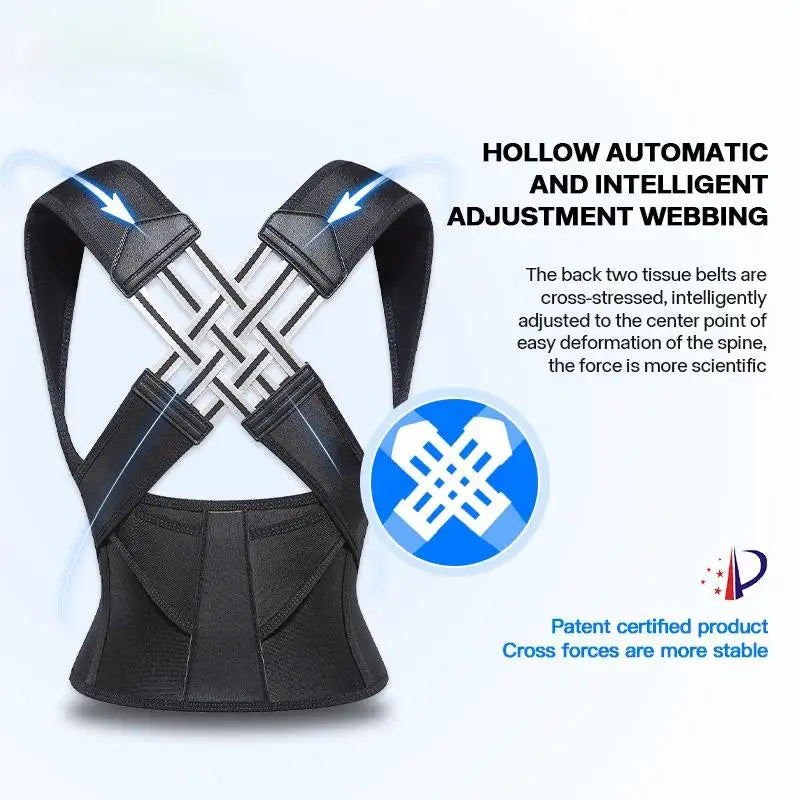Adjustable Back Support Belt | Unisex Posture Support Brace