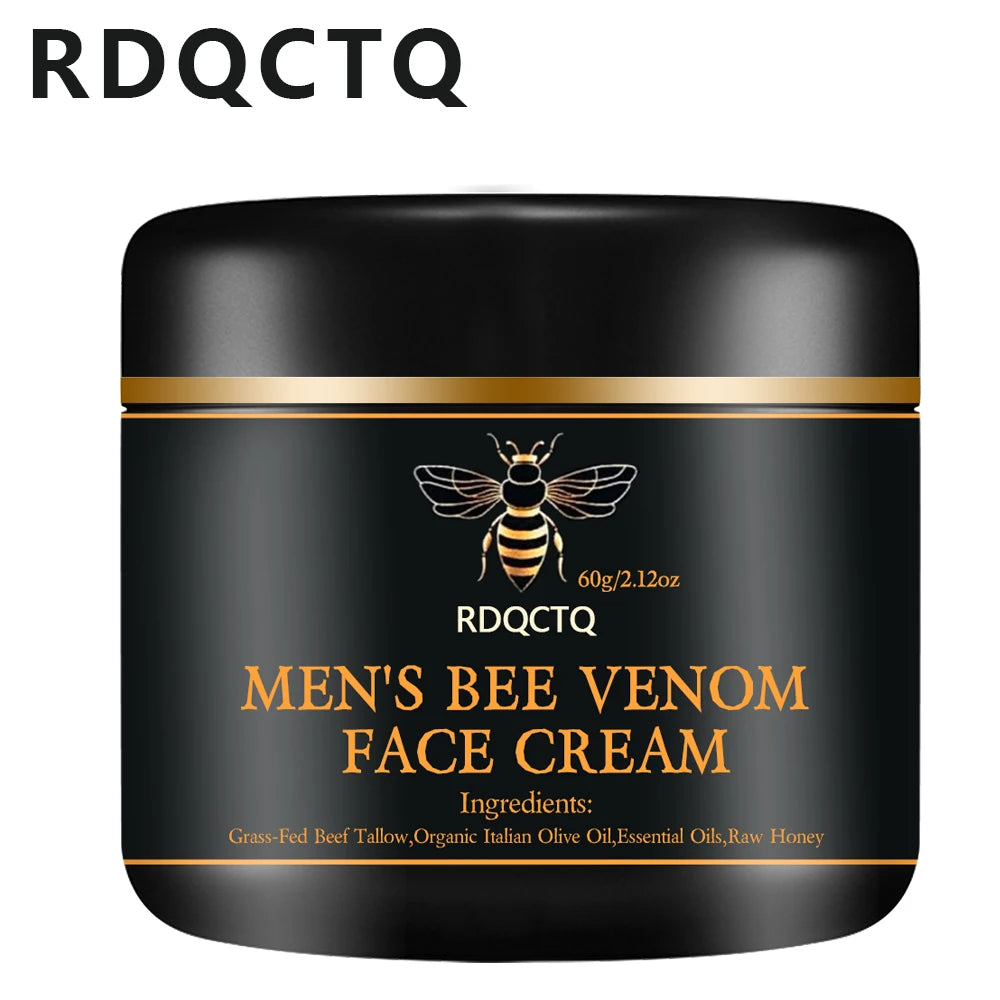 Men's Bee Venom Face Cream - Anti-Aging Moisturizer for Fine Lines