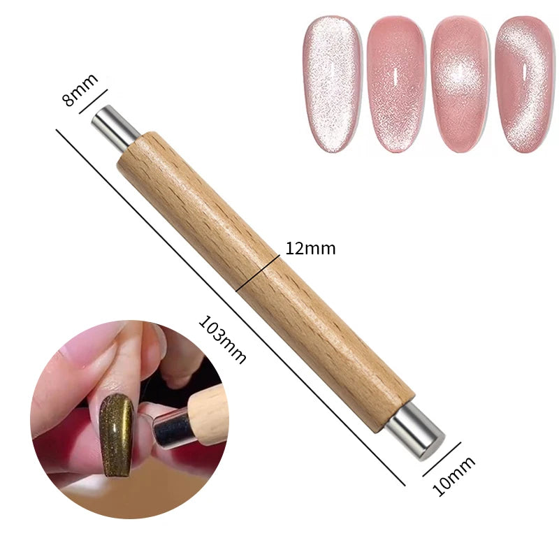 Magnetic Nail Art Tool 6-in-1 for Glitter Effect Manicure Design