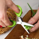 Multi-functional Stainless Steel Kitchen Scissors 3/5 Layer Cooking Tool