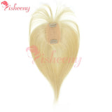 Human Hair Topper with Bangs, 10 Inch Clip-In Hairpiece, 5x9cm Base