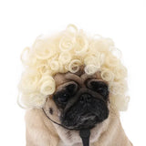 Pet Wig for Dogs & Cats - Curly & Straight Hair - DIY Halloween Accessory