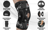 NEENCA Hinged Knee Brace with Side Stabilizers - Adjustable Support & Comfort