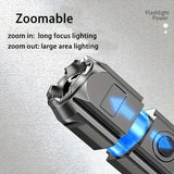 Powerful Rechargeable LED Flashlight 100,000 Lumen Waterproof Tactical Torch