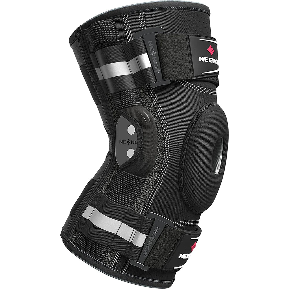 NEENCA Hinged Knee Brace with Side Stabilizers - Adjustable Support & Comfort