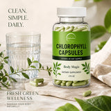 Chlorophyll Capsules with Natural Plant Formula, 30 Count
