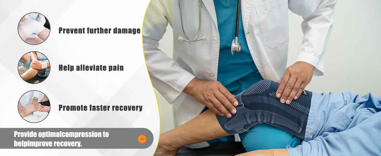 NEENCA Knee Brace with Patella Pad & Side Stabilizers for Sports & Daily Support