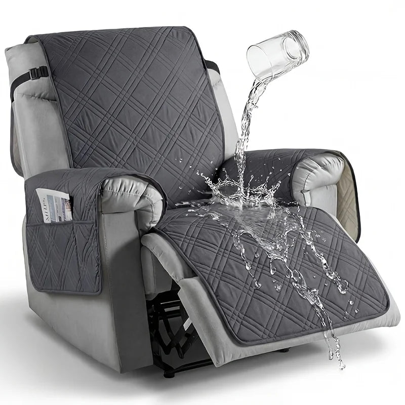 Recliner Cover with Pocket, Anti-Slip Sofa Cushion, Easy Installation