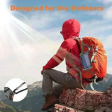 10000mAh Solar Power Bank with QC3.0 Fast Charge and Waterproof Design