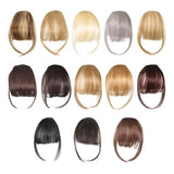 Women Clip-in Bangs Natural Wispy Hair Extensions Fringe Wig Hairpieces