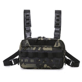Camo Fishing Vest Bag Utility Tackle Chest Pack for Outdoor Activities