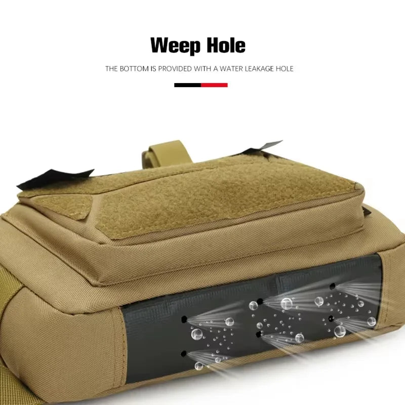 Camo Fishing Vest Bag Utility Tackle Chest Pack for Outdoor Activities