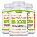 Neuropathy Support Supplement 600mg - Nervous System & Brain Function Aid