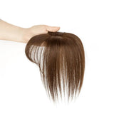 Human Hair Toppers with Clips for Volume and Length, 5x9cm Base
