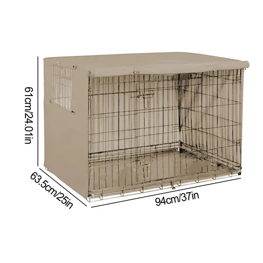 Pet Cage Cover Waterproof Oxford Dog Cat Crate Cover for Indoor Use