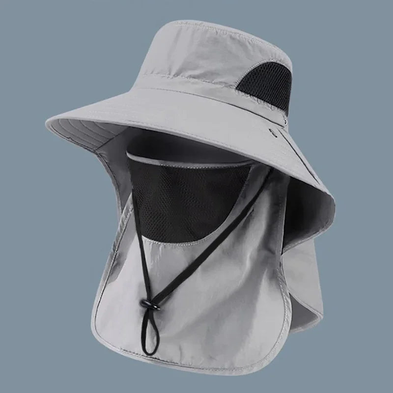 UV Protection Bucket Hat with Neck Flap for Men & Women - Outdoor Fishing & Hiking