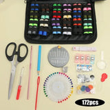 Sewing Kit Set 27pcs with Threads, Needles, Scissors & Storage Bag