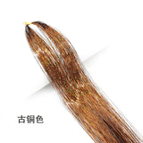 Rainbow Hair Tinsel Kit - Colorful Glitter Extensions for Braiding - 66 Strands