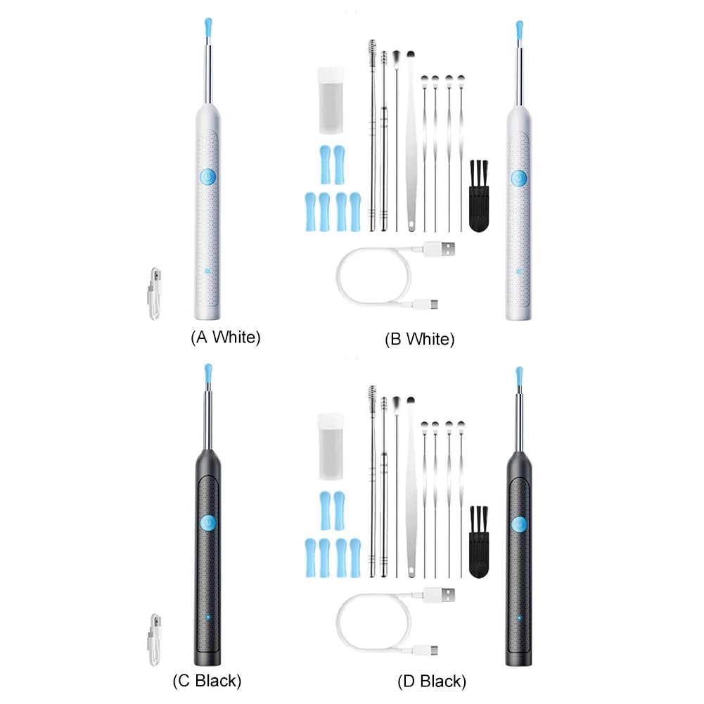 Smart Visual Wax Removal Tool with Camera Rechargeable Earpick Set