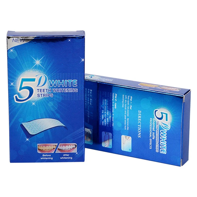 Whitening Teeth Strips 7/14 Pairs Gel Stain Removal Dental Care Tools