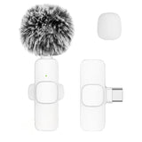 Wireless Lavalier Microphone for iPhone Android PC - Mini Audio Recording