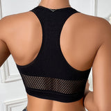 Women’s Fishnet Off Shoulder Crop Top - Stylish Casual Tank Vest