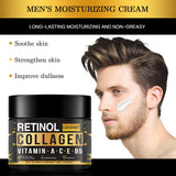 Men's Retinol Collagen Face Cream - Moisturizing, Hydrating, Anti-Aging
