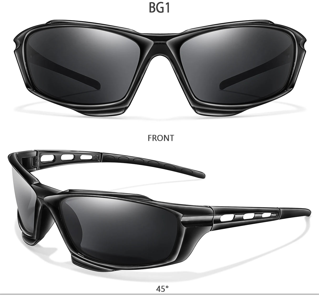 Polarized Sports Sunglasses for Cycling, Fishing, Running - Unisex Eyewear