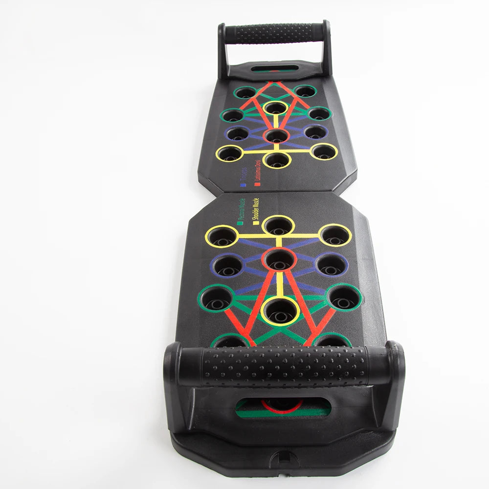 Portable Foldable Push-up Board Set with Handles for Fitness Training